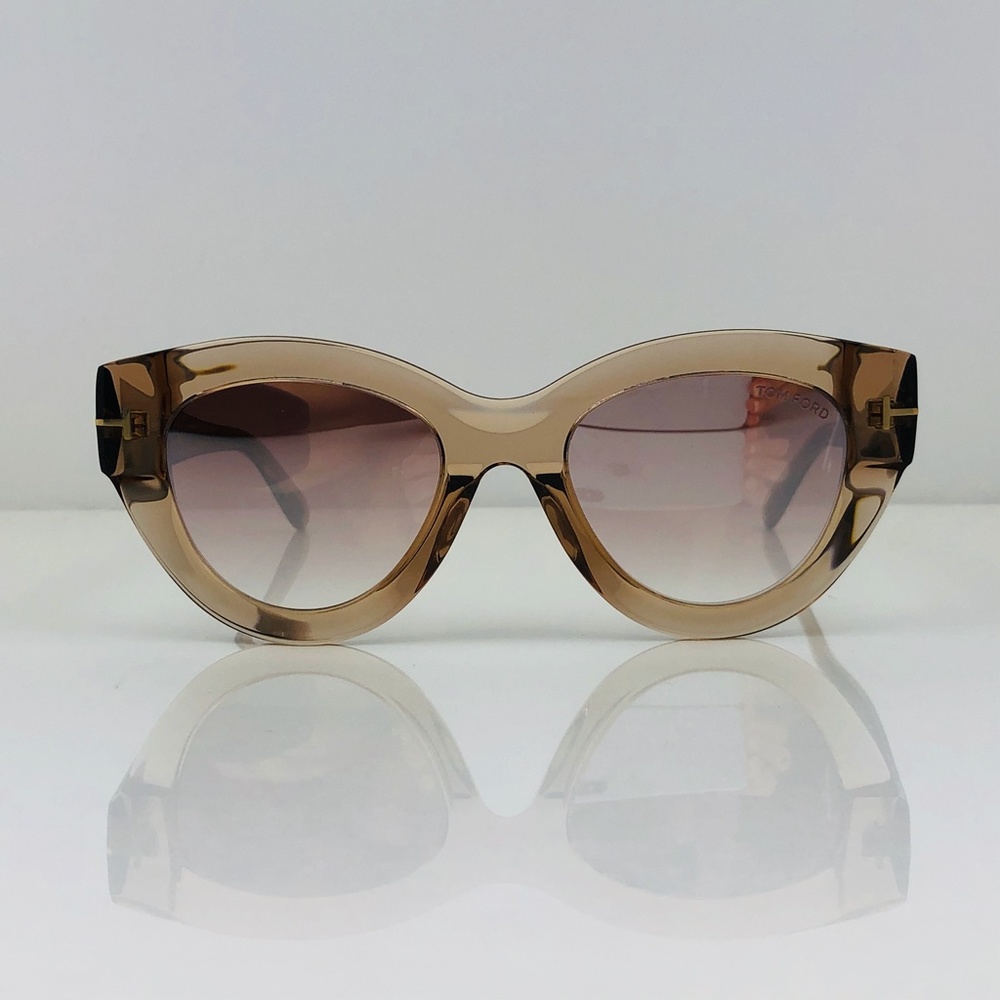 New TOM FORD Slater Cat Eye Clear Sunglasses - Picture 5 of 16